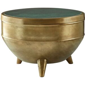 Orsina Green Marble Top Table, Round Copper Finish Iron Drum Table, Natural Green Marble Surface, Accent Table Green Orsina Green Marble Top Table, Round Copper Finish Iron Drum Table, Natural Green Marble Surface, Accent Table Green
