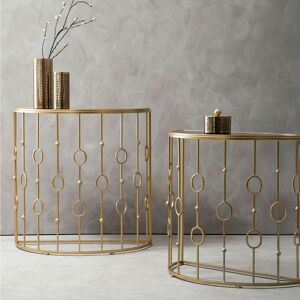 Orsina Sleek & Sturdy Art Deco Console Tables, Durable Hallway Table, Easily Maintained Modern Console Table in Gold Gold Orsina Sleek & Sturdy Art Deco Console Tables, Durable Hallway Table, Easily Maintained Modern Console Table in Gold Gold