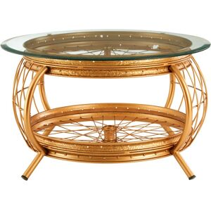 Orsina Distinctive Champagne Gold Finish Coffee Table, Luxurious Finish Modern Table, Durable Iron Frame Table Gold Orsina Distinctive Champagne Gold Finish Coffee Table, Luxurious Finish Modern Table, Durable Iron Frame Table Gold