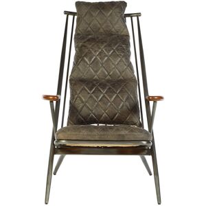 Orsina Modern Genuine Grey Leather Chair, Decorative Armchair, Occasional Chair, Quilted Upholstered Accent Seat Grey Orsina Modern Genuine Grey Leather Chair, Decorative Armchair, Occasional Chair, Quilted Upholstered Accent Seat Grey