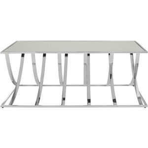 Orsina Convenient Spacious Silver Coffee Table, Luxe Design Decorative Table, Sleek Metallic Chrome Finish Table Silver Orsina Convenient Spacious Silver Coffee Table, Luxe Design Decorative Table, Sleek Metallic Chrome Finish Table Silver