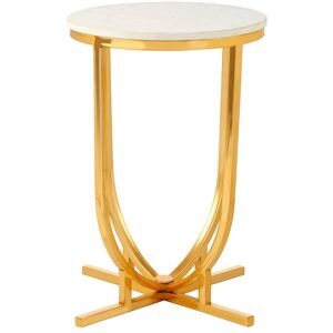 Orsina Curved Base Side Table, Decorative Settee Side Table, Sturdy Gold Finish Bedside Table, Metallic Small Table Gold Orsina Curved Base Side Table, Decorative Settee Side Table, Sturdy Gold Finish Bedside Table, Metallic Small Table Gold