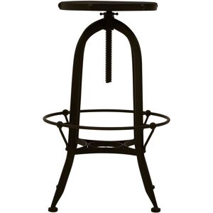 Orsina Industrial Styled Black & Green Finish Bar Stool, Durable Counter Seat, Metal Stool With Green Marble Green Orsina Industrial Styled Black & Green Finish Bar Stool, Durable Counter Seat, Metal Stool With Green Marble Green