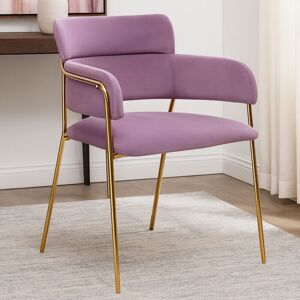 Orsina Tamzin Velvet Dining Chair in Pink Pink Orsina Tamzin Velvet Dining Chair in Pink Pink