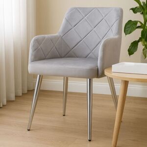 Orsina Tamzin Velvet Splayed Dining Chair in Brown Brown Orsina Tamzin Velvet Splayed Dining Chair in Brown Brown