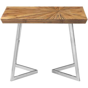 Orsina Stylish Design Side Table, Durable Constructed Rectangular Side Table, Unique Modern Side Table For Lounge in Silver Silver Orsina Stylish Design Side Table, Durable Constructed Rectangular Side Table, Unique Modern Side Table For Lounge in Silver Silver