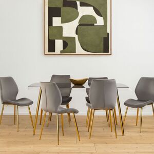 Orsina Contemporary Grey Rectangular Dining Set, Space Saving Design Dining Set, Durable Small Dining Set For House Grey Orsina Contemporary Grey Rectangular Dining Set, Space Saving Design Dining Set, Durable Small Dining Set For House Grey