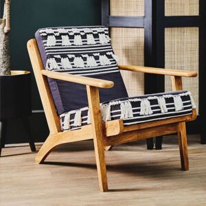 Orsina Textured Lounge Chair, Shaggy Black & White Fabric Accent Chair, Mango Wood Frame Boho Armchair in Brown Brown Orsina Textured Lounge Chair, Shaggy Black & White Fabric Accent Chair, Mango Wood Frame Boho Armchair in Brown Brown