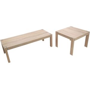 Premier Housewares Natural Set of Two Nesting Tables - Nesting Tables Premier Housewares Natural Set of Two Nesting Tables - Nesting Tables