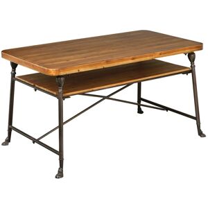 Orsina Two Tier Industrial Style Table, Natural wood Coffee Table, Coffee Table With Storage, Large Coffee Table Natural Orsina Two Tier Industrial Style Table, Natural wood Coffee Table, Coffee Table With Storage, Large Coffee Table Natural