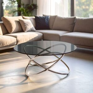 Orsina Sturdy Constructed Smoke Glass Top Coffee Table, Versatile Table For Livingroom, Functional Decorative Table in Grey Grey Orsina Sturdy Constructed Smoke Glass Top Coffee Table, Versatile Table For Livingroom, Functional Decorative Table in Grey Grey