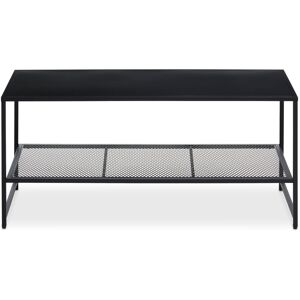 Orsina Convenient Black Metal Coffee Table, Sleek Coffee Table For Livingroom, Industrial Design Decorative Table Black Orsina Convenient Black Metal Coffee Table, Sleek Coffee Table For Livingroom, Industrial Design Decorative Table Black