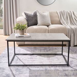 OHS Coffee Table Marble Bedside End Living Room Metal Frame Home Decor in Light Grey Light Grey OHS Coffee Table Marble Bedside End Living Room Metal Frame Home Decor in Light Grey Light Grey