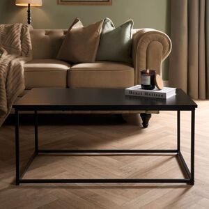 OHS Coffee Table Marble Bedside End Living Room Metal Frame Home Decor in Black Black OHS Coffee Table Marble Bedside End Living Room Metal Frame Home Decor in Black Black