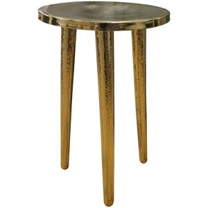 Balterley Boho Round 3 Leg Coffee Table, 400mm x 600mm - Brass in Metallics Metallics Balterley Boho Round 3 Leg Coffee Table, 400mm x 600mm - Brass in Metallics Metallics