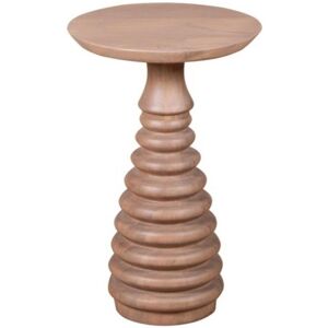 IH Design Berma Mango Wood Side Table in Brown Brown IH Design Berma Mango Wood Side Table in Brown Brown