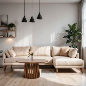 IH Design Carney Mango Wood Slatted Round Coffee Table 80cm in Brown Brown IH Design Carney Mango Wood Slatted Round Coffee Table 80cm in Brown Brown