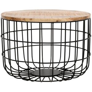 IH Design Bratton Mango Wooden Wire Coffee Table in Brown Brown IH Design Bratton Mango Wooden Wire Coffee Table in Brown Brown