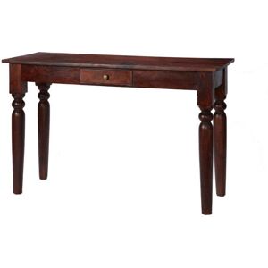 IH Design Mardig Dark Wood Console Hall Table with Drawer in Brown Brown IH Design Mardig Dark Wood Console Hall Table with Drawer in Brown Brown