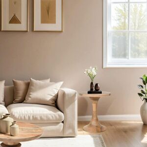 IH Design Merlin Mango Wood Round Side Table in Brown Brown IH Design Merlin Mango Wood Round Side Table in Brown Brown