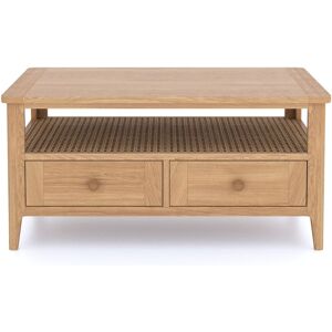 Rest Relax Alderley Oak 2 drawer Coffee Table in Beige Beige Rest Relax Alderley Oak 2 drawer Coffee Table in Beige Beige