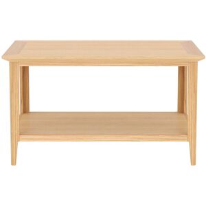 Rest Relax Keswick Oak Coffee Table With Shelf in Beige Beige Rest Relax Keswick Oak Coffee Table With Shelf in Beige Beige
