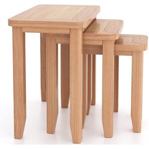 Rest Relax Windham Natual Oak Nest of 3 Tables in Light Oak Size: Z Light Oak Z Rest Relax Windham Natual Oak Nest of 3 Tables in Light Oak Size: Z Light Oak Z