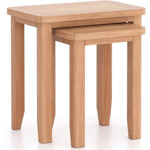 Rest Relax Windham Natual Oak Nest of 2 Tables in Light Oak Size: Z Light Oak Z Rest Relax Windham Natual Oak Nest of 2 Tables in Light Oak Size: Z Light Oak Z