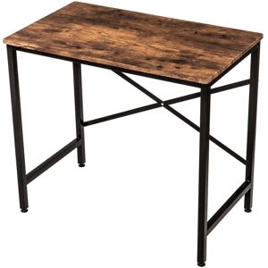 Oypla 80cm Heavy Duty Industrial Writing Computer Desk in Brown Brown Oypla 80cm Heavy Duty Industrial Writing Computer Desk in Brown Brown