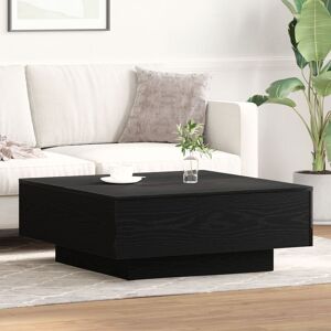 Berkfield Home Black Oak Coffee Table - 80x80x31 cm Made of Engineered Wood Size: 80 x 80 x 31 cm Black 80 x 80 x 31 cm Berkfield Home Black Oak Coffee Table - 80x80x31 cm Made of Engineered Wood Size: 80 x 80 x 31 cm Black 80 x 80 x 31 cm
