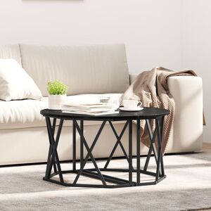 Berkfield Home Black Oak Coffee Table 80x80x42 cm Made of Engineered Wood Size: 80 x 80 x 42 cm Black 80 x 80 x 42 cm Berkfield Home Black Oak Coffee Table 80x80x42 cm Made of Engineered Wood Size: 80 x 80 x 42 cm Black 80 x 80 x 42 cm