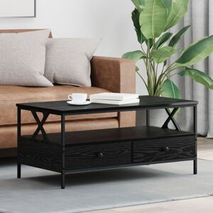 Berkfield Home Coffee Table Black oak 100 x 51 x 45 cm Engineered wood Black 100 x 51 x 45 cm Berkfield Home Coffee Table Black oak 100 x 51 x 45 cm Engineered wood Black 100 x 51 x 45 cm