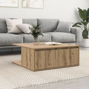 Berkfield Home Coffee Table Artisan oak 80 x 80 x 31 cm Engineered wood in Brown Brown 80 x 80 x 31 cm Berkfield Home Coffee Table Artisan oak 80 x 80 x 31 cm Engineered wood in Brown Brown 80 x 80 x 31 cm