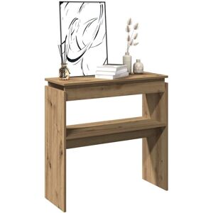 Berkfield Home Console Table Artisan Oak 102x30x80 cm Engineered Wood in Brown Size: 102 x 30 x 80 cm Brown 102 x 30 x 80 cm Berkfield Home Console Table Artisan Oak 102x30x80 cm Engineered Wood in Brown Size: 102 x 30 x 80 cm Brown 102 x 30 x 80 cm