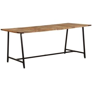 Berkfield Home Dining Table 180x90x75 cm Solid Wood Mango in Brown Size: 180 x 90 x 75 cm Brown 180 x 90 x 75 cm Berkfield Home Dining Table 180x90x75 cm Solid Wood Mango in Brown Size: 180 x 90 x 75 cm Brown 180 x 90 x 75 cm
