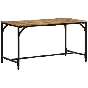 Berkfield Home Dining Table 140x70x75 cm Solid Wood Rough Mango in Brown Size: 140 x 70 x 75 cm Brown 140 x 70 x 75 cm Berkfield Home Dining Table 140x70x75 cm Solid Wood Rough Mango in Brown Size: 140 x 70 x 75 cm Brown 140 x 70 x 75 cm