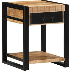 Berkfield Home Side Table 40x40x50 cm Solid Rough Wood Mango in Brown Size: 40 x 40 x 50 cm Brown 40 x 40 x 50 cm Berkfield Home Side Table 40x40x50 cm Solid Rough Wood Mango in Brown Size: 40 x 40 x 50 cm Brown 40 x 40 x 50 cm