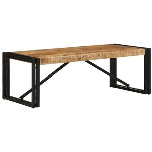 Berkfield Home Coffee Table 100x50x35 cm Solid Rough Wood Mango in Brown Size: 100 x 50 x 35 cm Brown 100 x 50 x 35 cm Berkfield Home Coffee Table 100x50x35 cm Solid Rough Wood Mango in Brown Size: 100 x 50 x 35 cm Brown 100 x 50 x 35 cm