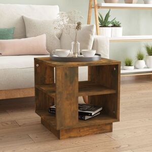 Berkfield Home Coffee Table Smoked Oak 40x40x43 cm Engineered Wood in Brown Size: 40 x 40 x 43 cm Brown 40 x 40 x 43 cm Berkfield Home Coffee Table Smoked Oak 40x40x43 cm Engineered Wood in Brown Size: 40 x 40 x 43 cm Brown 40 x 40 x 43 cm