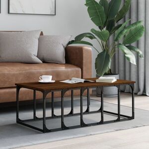 Berkfield Home Coffee Table Brown Oak 100x50x35.5 cm Engineered Wood Brown 100x50x35.5 cm Berkfield Home Coffee Table Brown Oak 100x50x35.5 cm Engineered Wood Brown 100x50x35.5 cm