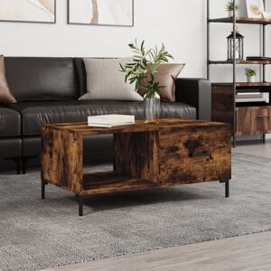 Berkfield Home Coffee Table Smoked Oak 90x50x40 cm Engineered Wood in Brown Size: 90 x 50 x 40 cm Brown 90 x 50 x 40 cm Berkfield Home Coffee Table Smoked Oak 90x50x40 cm Engineered Wood in Brown Size: 90 x 50 x 40 cm Brown 90 x 50 x 40 cm