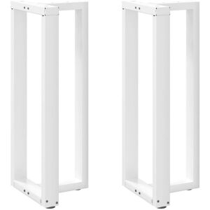 Berkfield Home Bar Table Legs T-Shaped 2 pcs White 50x35x(100-101) cm Steel White Berkfield Home Bar Table Legs T-Shaped 2 pcs White 50x35x(100-101) cm Steel White