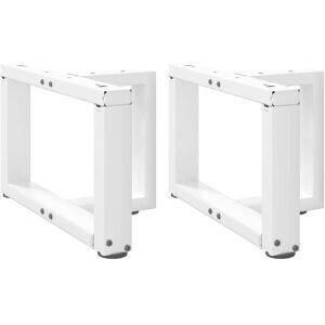 Berkfield Home Coffee Table Legs T-Shaped 2 pcs White 40x25x(30-31) cm Steel White Berkfield Home Coffee Table Legs T-Shaped 2 pcs White 40x25x(30-31) cm Steel White
