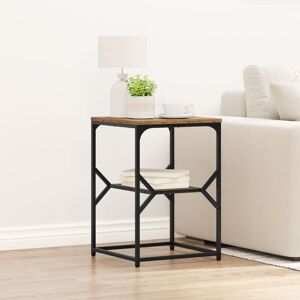 Berkfield Home Side Table Old Wood 41x40x60 cm Engineered Wood in Brown Size: 41 x 40 x 60 cm Brown 41 x 40 x 60 cm Berkfield Home Side Table Old Wood 41x40x60 cm Engineered Wood in Brown Size: 41 x 40 x 60 cm Brown 41 x 40 x 60 cm