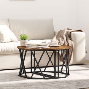 Berkfield Home Coffee Table - Smoked Oak, 80x80x42 cm, Made from Engineered Wood in Brown Size: 80 x 80 x 42 cm Brown 80 x 80 x 42 cm Berkfield Home Coffee Table - Smoked Oak, 80x80x42 cm, Made from Engineered Wood in Brown Size: 80 x 80 x 42 cm Brown 80 x 80 x 42 cm