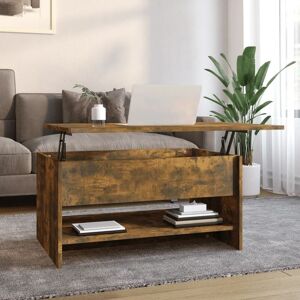 Berkfield Home Coffee Table Smoked Oak 80x50x40 cm Engineered Wood in Brown Size: 80 x 50 x 40 cm Brown 80 x 50 x 40 cm Berkfield Home Coffee Table Smoked Oak 80x50x40 cm Engineered Wood in Brown Size: 80 x 50 x 40 cm Brown 80 x 50 x 40 cm