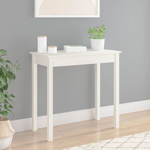 Berkfield Home Console Table White 80x40x75 cm Solid Wood Pine Size: 80 x 40 x 75 cm White 80 x 40 x 75 cm Berkfield Home Console Table White 80x40x75 cm Solid Wood Pine Size: 80 x 40 x 75 cm White 80 x 40 x 75 cm
