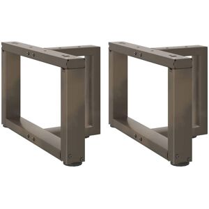 Berkfield Home Coffee Table Legs T-Shaped 2 pcs Natural Steel 40x25x(30-31) cm Steel in Black Black Berkfield Home Coffee Table Legs T-Shaped 2 pcs Natural Steel 40x25x(30-31) cm Steel in Black Black