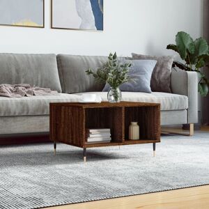 Berkfield Home Coffee Table Brown Oak 60x50x36.5 cm Engineered Wood Brown 60x50x36.5 cm Berkfield Home Coffee Table Brown Oak 60x50x36.5 cm Engineered Wood Brown 60x50x36.5 cm