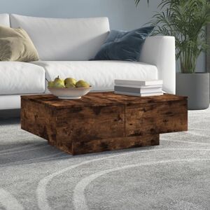 Berkfield Home Coffee Table Smoked Oak 90x60x31 cm Engineered Wood in Brown Size: 90 x 60 x 31 cm Brown 90 x 60 x 31 cm Berkfield Home Coffee Table Smoked Oak 90x60x31 cm Engineered Wood in Brown Size: 90 x 60 x 31 cm Brown 90 x 60 x 31 cm